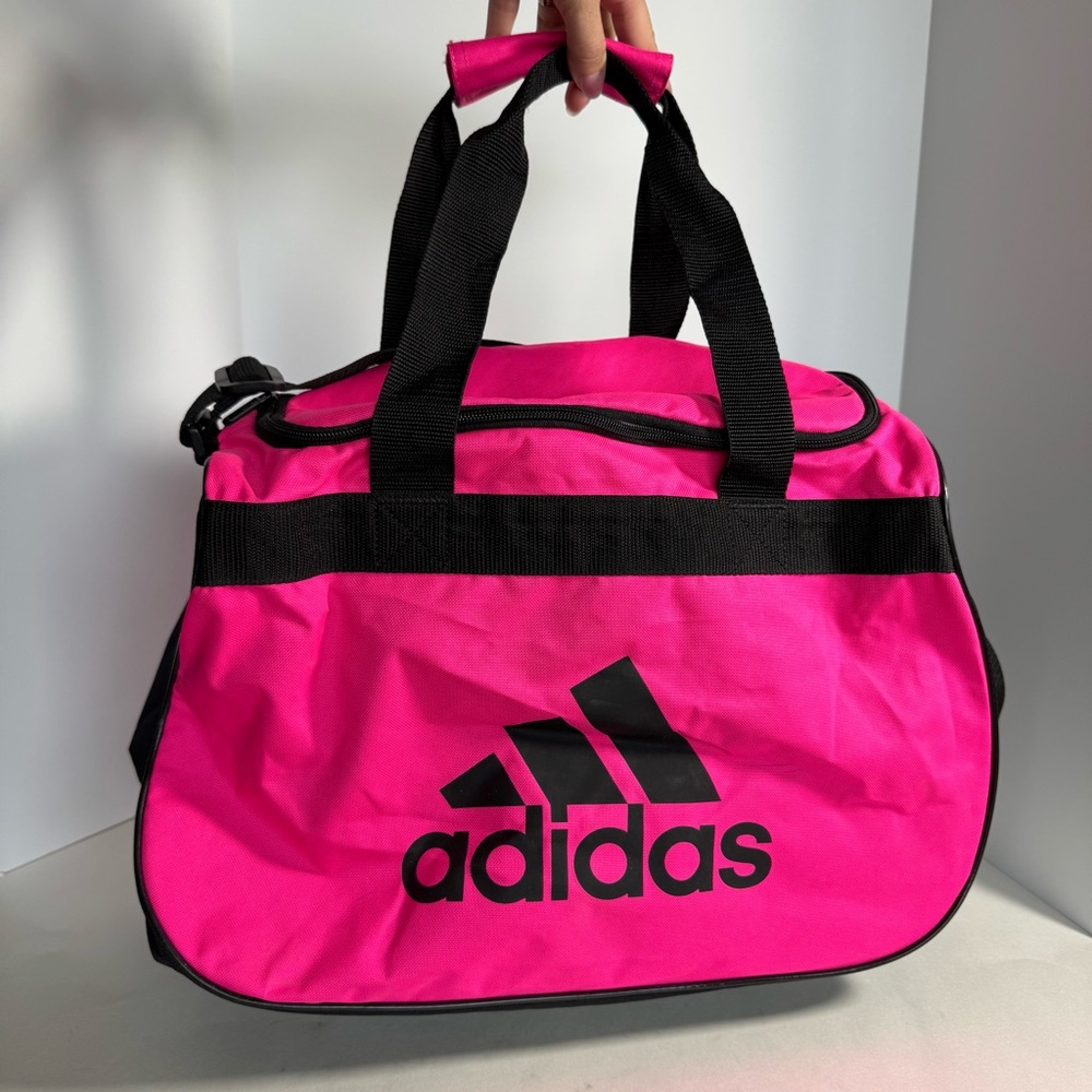 Adidas Hot Pink And Black Mini Duffle Bag Tote